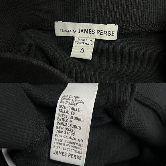 Standard James Perse Rib Midi Skirt in Black size 0 - Picture 2 of 6